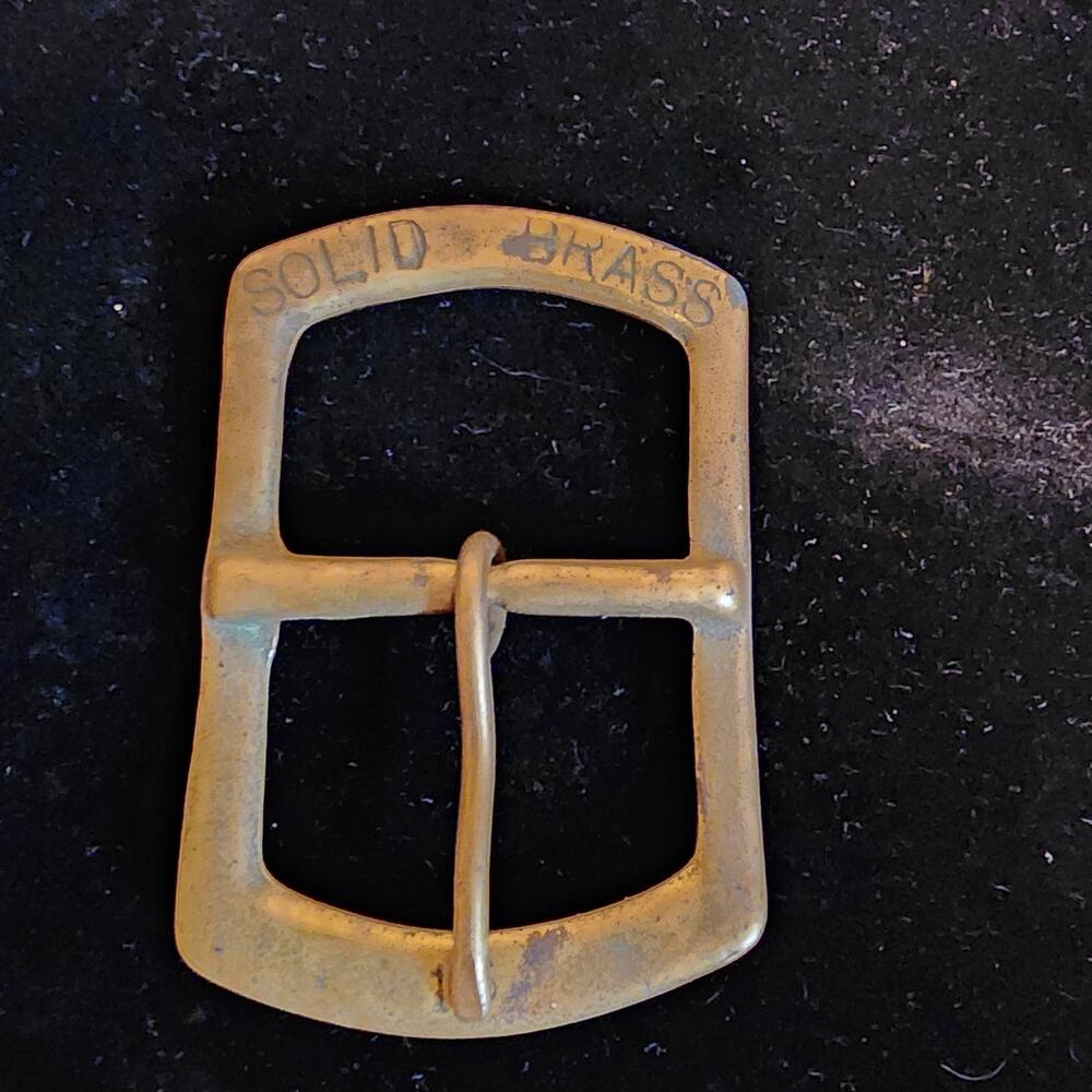 Solid Brass Vintage Belt Buckle